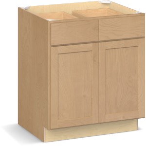 RELIABILT Parkstone II Base Cabinet, Wheat Stained, 30" W, 2 Doors 2 Drawers, Fully Assembled - 641092 | Lowe's Pro Supply